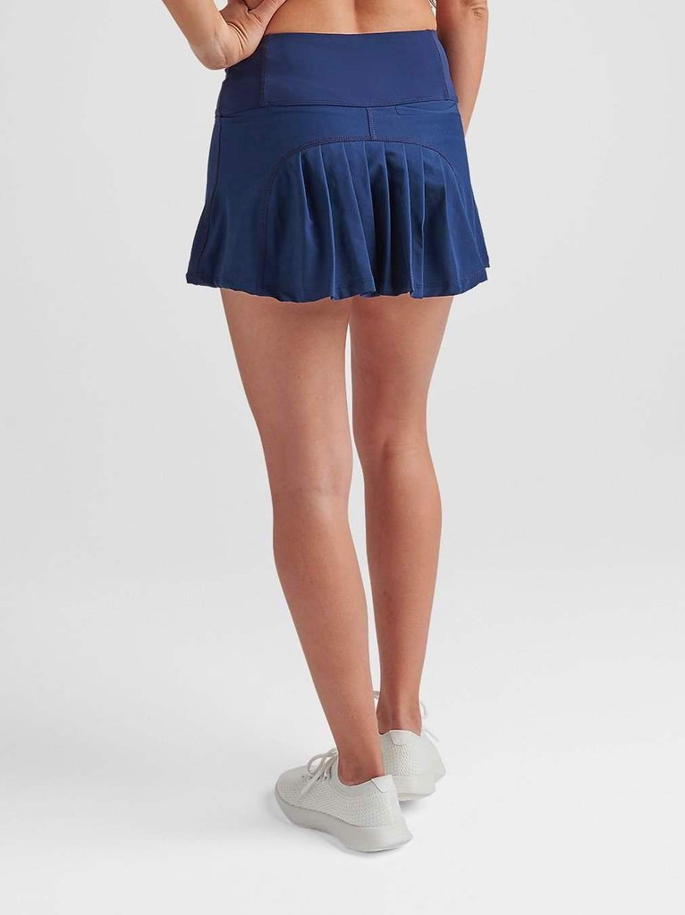 LM Essentials Pleated Skirt - Navy - Layla Maie - Women's Tennis Skirt